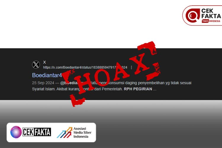 CEK FAKTA: Hoaks, Penyembelihan Sapi di RPH Pegirian Tidak Sesuai Syariat Islam